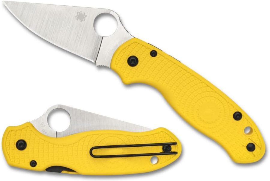 Spyderco Para 3 Lightweight Signature Knife with 2.58" Stainless Steel Blade and Durable FRN Handle - PlainEdge - C223