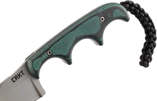 CRKT Minimalist Bowie Neck : Compact Fixed Blade Knife, Folts Utility with Bead Blast Blade, Resin Infused Fiber Handle, and Sheath 2387 - Image 2