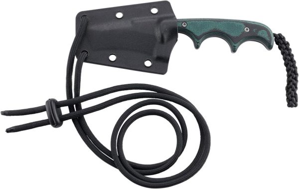 CRKT Minimalist Bowie Neck : Compact Fixed Blade Knife, Folts Utility with Bead Blast Blade, Resin Infused Fiber Handle, and Sheath 2387 - Image 3