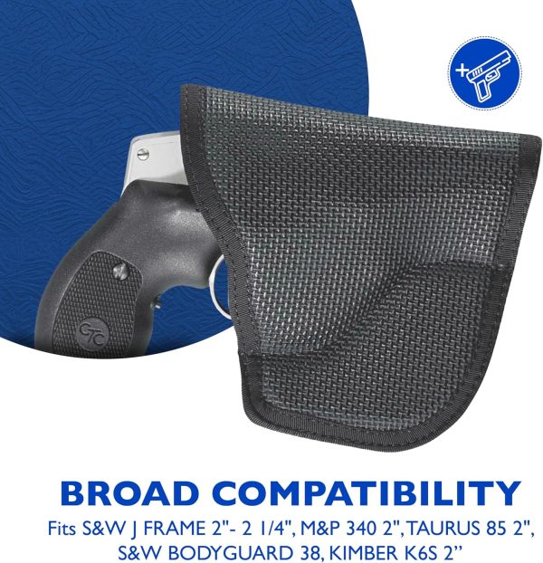 DeSantis Nemesis Pocket Holster - Gun Pocket Holsters for Concealed Carry, Conceal Carry Pocket Holster for Pistols, Revolvers, Soft, Designed for Comfort & Discreet Carry, Ambidextrous - Image 2