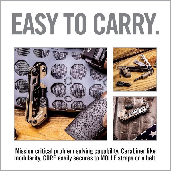 Real Avid Gun Multi Tool CORE: Tactical Rifle Tool & EDC Tools, Gun Accessories & Utility Tool Kit for Gun Maintenance, Includes Carbon Removal Tool & Front Sight Adjuster - Image 4