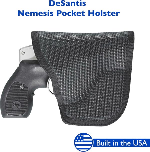 DeSantis Nemesis Pocket Holster - Gun Pocket Holsters for Concealed Carry, Conceal Carry Pocket Holster for Pistols, Revolvers, Soft, Designed for Comfort & Discreet Carry, Ambidextrous - Image 5