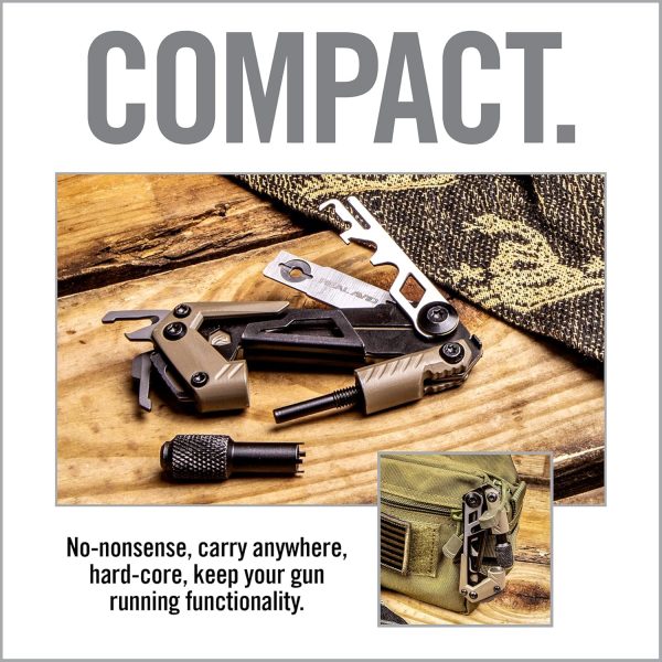 Real Avid Gun Multi Tool CORE: Tactical Rifle Tool & EDC Tools, Gun Accessories & Utility Tool Kit for Gun Maintenance, Includes Carbon Removal Tool & Front Sight Adjuster - Image 2